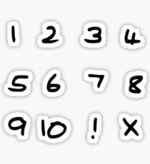 Number Stickers Sticker