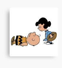 The Peanuts - Charlie Brown and Lucy Canvas Print