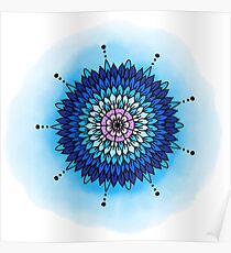 Blue Petals Poster