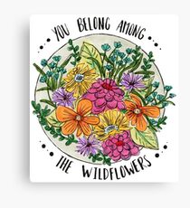 Sie gehören zu den Wildblumen Leinwanddruck