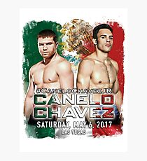 Canelo vs Chavez Jr Official Poster (T-Shirts, Phone Cases and more) Photographic Print