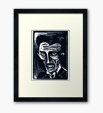 tesla (version 1 blue) Framed Print