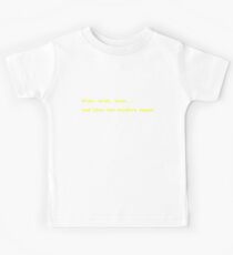 ...and then the murders began Kids Tee
