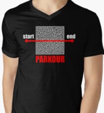 Parkour Men's V-Neck T-Shirt