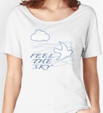 Feel The Sky Women's Relaxed Fit T-Shirt