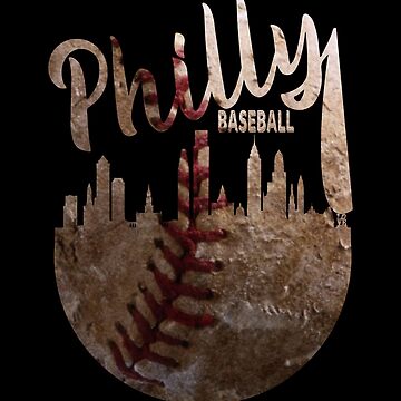 Distressed Philadelphia Phillies Wordmark Pull Over Hoodie With Philli