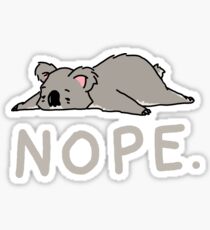 Nope Koala Sticker