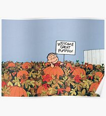 The Peanuts - Linus and The Great Pumpkin Poster