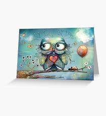 little wood owl Greeting Card