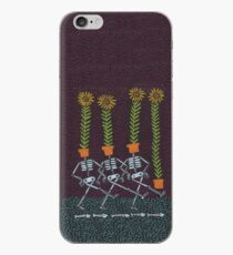 Sunflower Skeletons iPhone Case