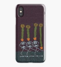 Sunflower Skeletons iPhone Case