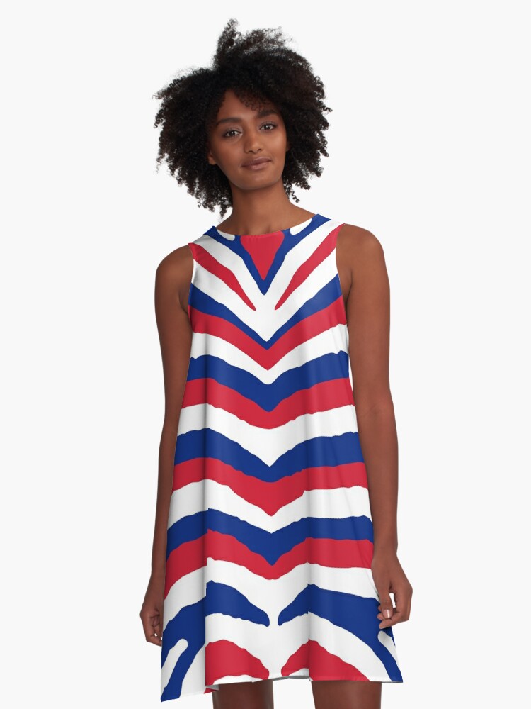 red white and blue dress uk