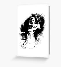 Samurai (black) Greeting Card