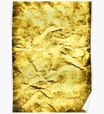 Wrinkle Gold Poster