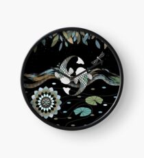 Lucky Koi Mandala Clock