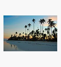 Beach Sunset in Zanzibar Photographic Print