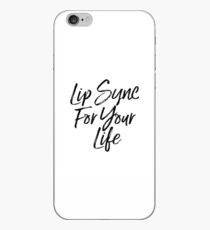 Lip Sync For Your Life (LF) (Black) iPhone Case