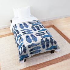 Blue Brogue Shoes Comforter