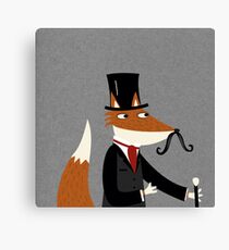 Gentleman Fox Canvas Print