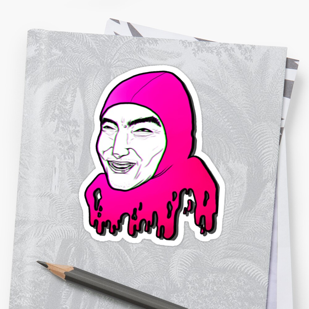 Filthy Pink Meme Pink Guy Sticker By Ashmeister2 Redbubble