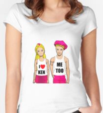 I Love Ken! (Me Too). Funny, Gay Art Women's Fitted Scoop T-Shirt