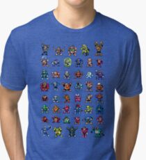 MegaMan 1to6 Robot Masters Tri-blend T-Shirt