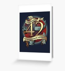 42 Greeting Card