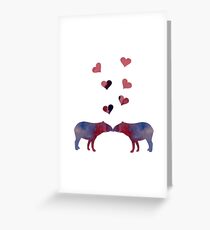 Tapir couple Greeting Card