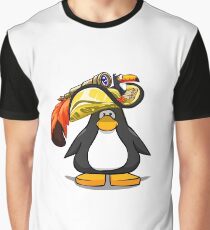 Cute penguin with big hat Graphic T-Shirt