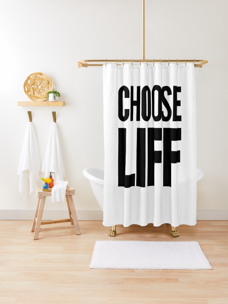 Choose Liff Shower Curtain By Phigment Art Redbubble