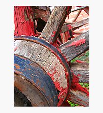 Red wagon dreams Photographic Print