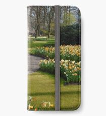 Genießen Sie die Frühlingsgärten iPhone Flip-Case/Hülle/Klebefolie