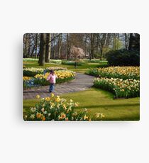 Genießen Sie die Frühlingsgärten Leinwanddruck