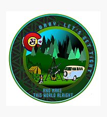 GET TIGHT - SCI - String Cheese Incident - Friends Family Good Times Camping Hiking Seed of Life VW Photographic Print