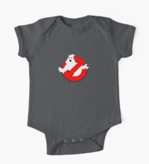 8 bit Ghostbusters logo. One Piece - Short Sleeve