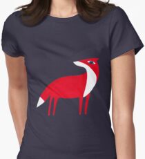 Fox pattern Women's Fitted T-Shirt