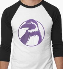 Grape-kun the Penguin Men's Baseball ¾ T-Shirt