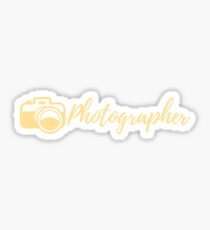 Photographer | Hobbies | Profession Sticker