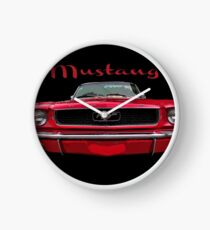 Little Red Mustang Clock