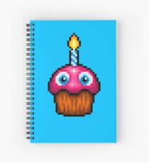 Five Nights at Freddy's 2 - Pixel art - Cupcake (no plate) Spiral Notebook