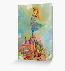 dancing on rooftops Greeting Card