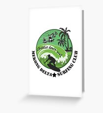 MEKONG DELTA SURF CLUB (ARMY ISSUE) 2 Greeting Card