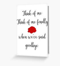 Think Of Me Greeting Card