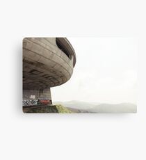 Buzludzha monument communist brutalist architecture Canvas Print