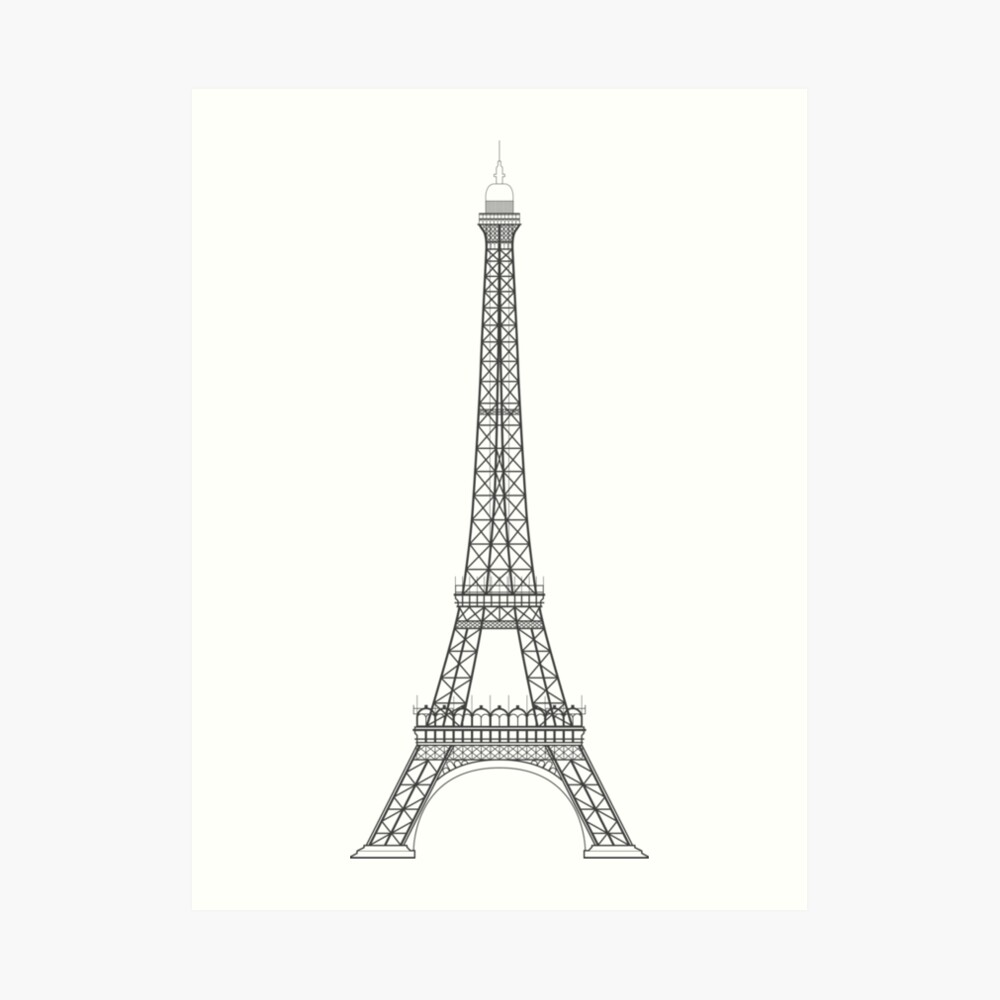 "Eiffelturm Paris Illustration" Kunstdruck von JHMimaging | Redbubble