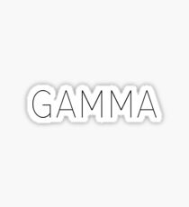 Gamma (blk block) Sticker