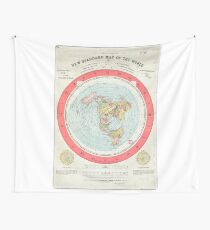 Flat Earth - Gleason's Map Wall Tapestry