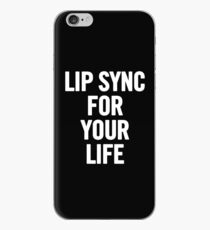 Lip Sync For Your Life (White) iPhone Case