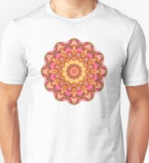 Be Free Mandala in Pink, Yellow and Purple Unisex T-Shirt