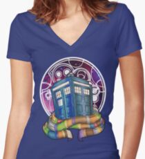 Would You Like A Jelly Baby Women's Fitted V-Neck T-Shirt